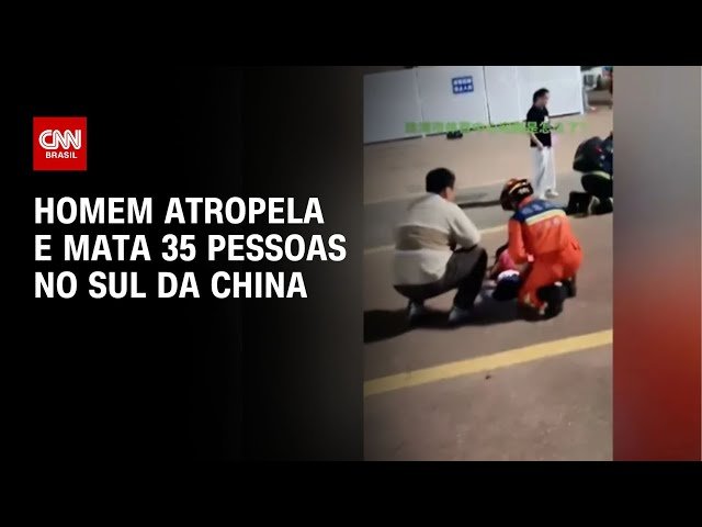 Homem atropela e mata 35 pessoas no sul da China | LIVE CNN