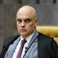 O ministro Alexandre de Moraes no plenário do STF.