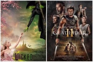 Bilheteria EUA: ‘Wicked’ e ‘Gladiador II’ estreiam com $114 e $55,5 milhões, respectivamente