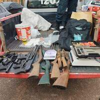 Armas, munições, equipamentos e drogas apreendidas pela Polícia Militar em Castanhal.