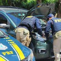 PRF recuperou em Santa Maria do Pará carro roubado em 2023.