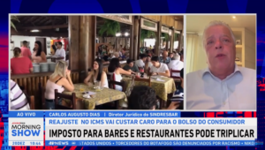 Diretor do Sindresbar detalha impacto que aumento do ICMS teria para bares e restaurantes de SP