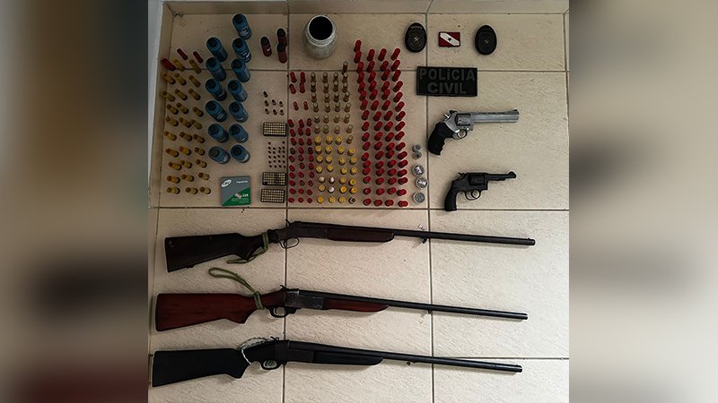 Polícia Civil realiza prisão por porte ilegal de armas em Itupiranga