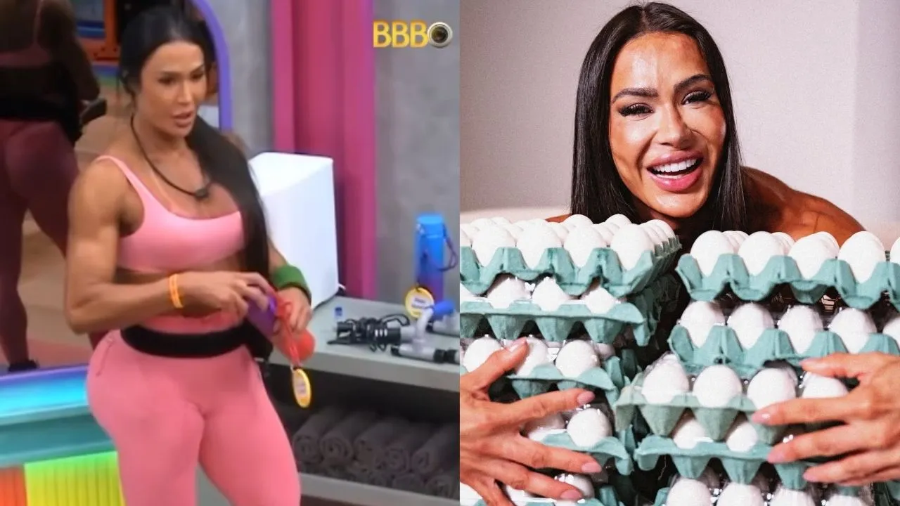 BBB 25: sem seguir dieta, Gracyanne está vomitando após as refeições