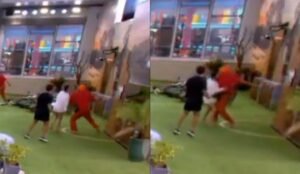 BBB25: Fãs comentam empurrão de Maike em Eva no Big Fone: “Sem necessidade”