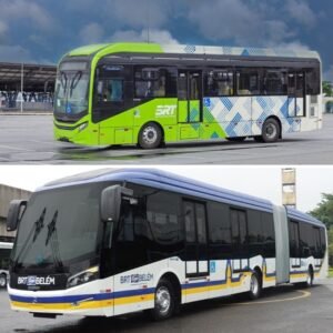 Ônibus do BRT Metropolitano apresentam menor capacidade que os veículos do BRT Belém