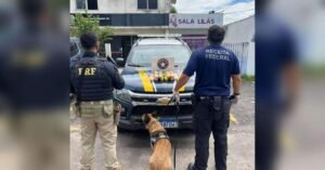 PRF e Receita Federal apreendem 5 kg de cocaína escondidos em painel de carro, em Marituba