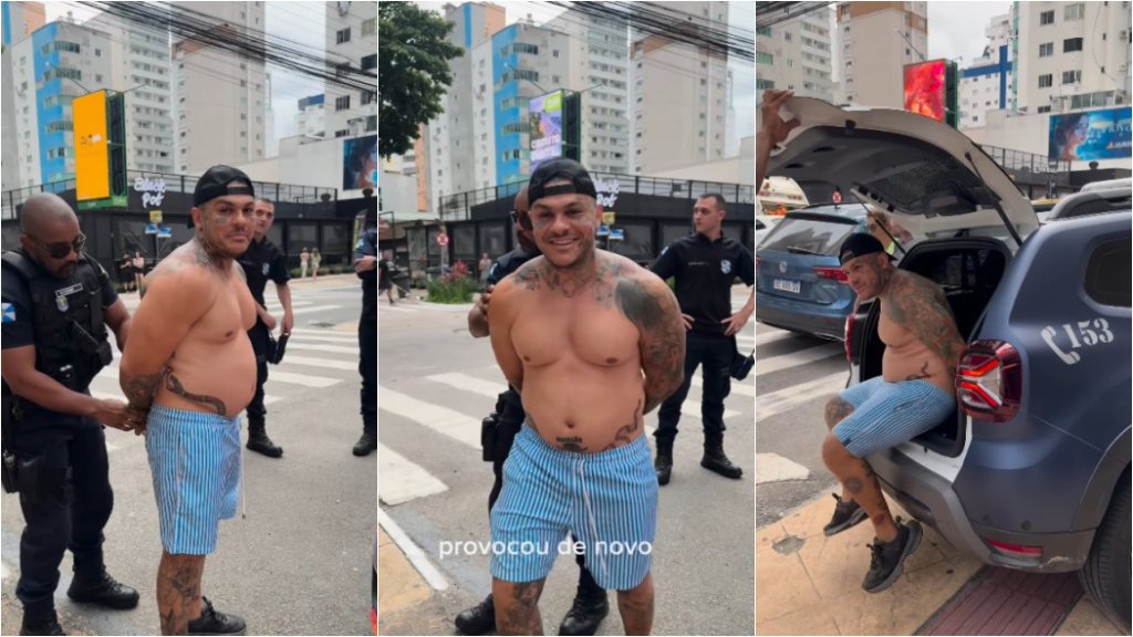 Tiago Toguro é preso por desacato a agentes de trânsito em Balneário Camboriú