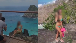 Turistas são multados por invadirem área proibida em Noronha para tirar foto
