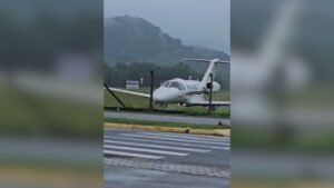 Vídeo mostra novo ângulo de pouso de avião antes de explodir em Ubatuba