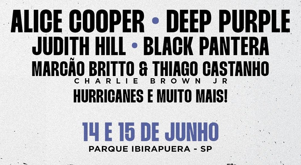 Festival Best Of Blues and Rock traz Deep Purple e Alice Cooper a São Paulo