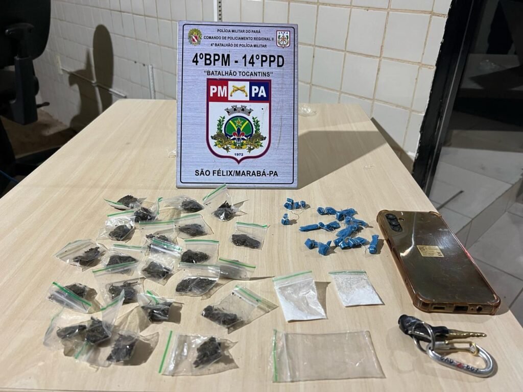 Adolescente é apreendido com maconha, crack e cocaína
