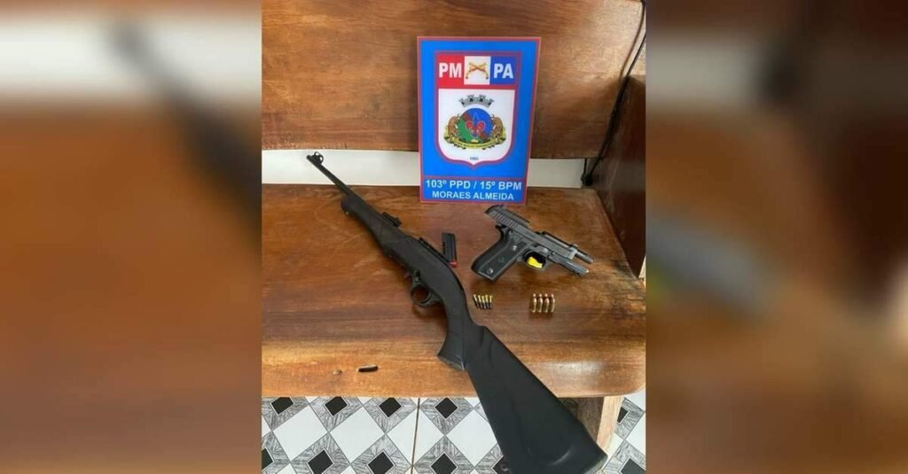 Homem mata cachorro da vizinha a tiros de rifle e é preso pela PM no sudoeste do Pará