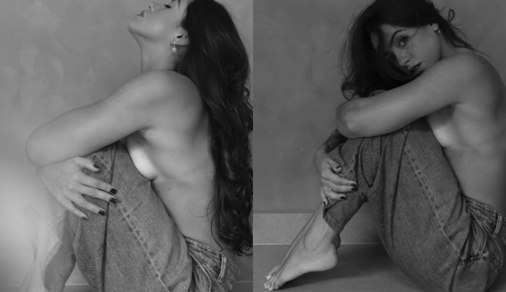 Filha de Palomma Duarte e Marcos Winter posta fotos de topless nas redes sociais