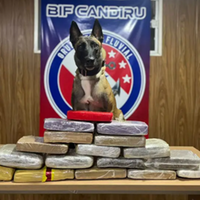 Drogas apreendidas em embarcação na cidade de Óbidos.