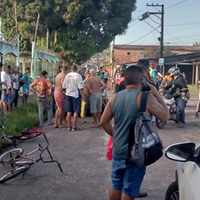 Local onde o homicídio ocorreu no bairro do Curuçambá.