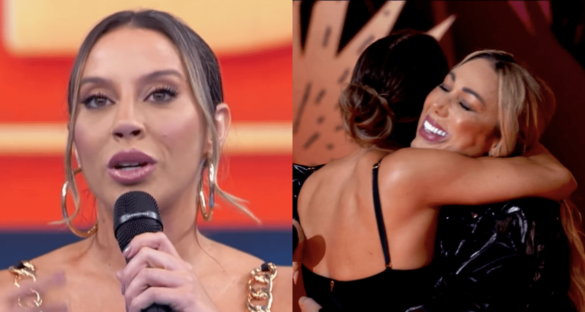 Campeã do BBB 25, Renata canta com Taty Girl no palco do Domingão com Huck