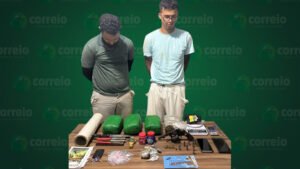 Dois são presos por tráfico de drogas e posse de armas