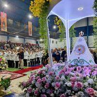 A imagem em destaque mostra a Imagem Peregrina