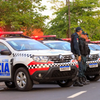 A imagem em destaque mostra policiais militares do Pará e viaturas da corporação.