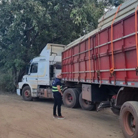 A imagem em destaque mostra um fiscal da Sefa perto do caminhão que transportava a carga de paletes.