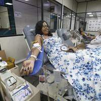 Doadoras na sede do Hemopa