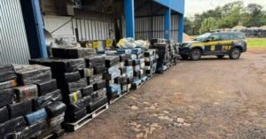 Caminhoneiro 'nervoso' é preso com 7 toneladas de maconha na carga de soja em rodovia no Paraná