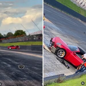 Em Outeiro, Porsche de mais de R$ 1 milhão perde o controle e bate durante competição