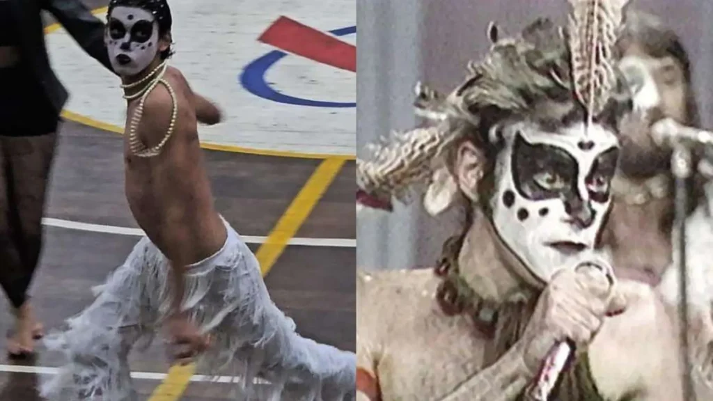 Estudante impressiona com performance de Ney Matogrosso em festa junina da escola