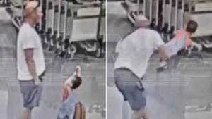 Homem arremessa bebê de 18 meses em aeroporto; imagens chocam