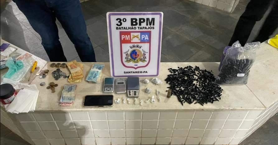 Homem é preso ao ser flagrado com maconha e cocaína em Santarém