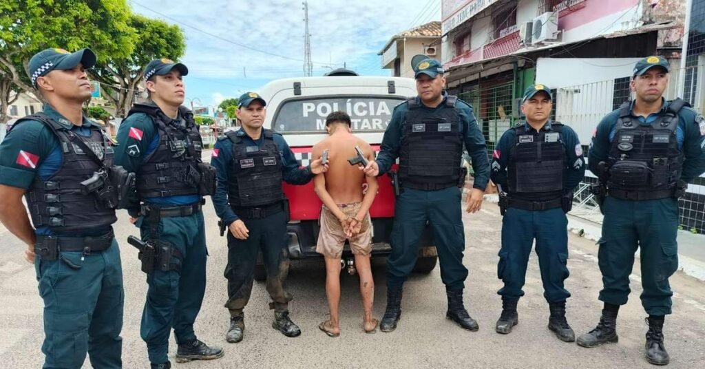 Homem é preso e arma de fogo apreendida em ação da Polícia Militar em Muaná