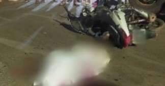 Motociclista morre ao colidir contra caminhão estacionado no meio da rua em Parauapebas
