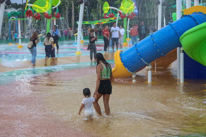 Belém inaugura primeiro parque aquático público da região Norte no Parque da Cidade