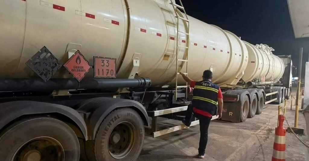 Fiscas da Sefa apreendem 61.780 litros de etanol em Dom Eliseu