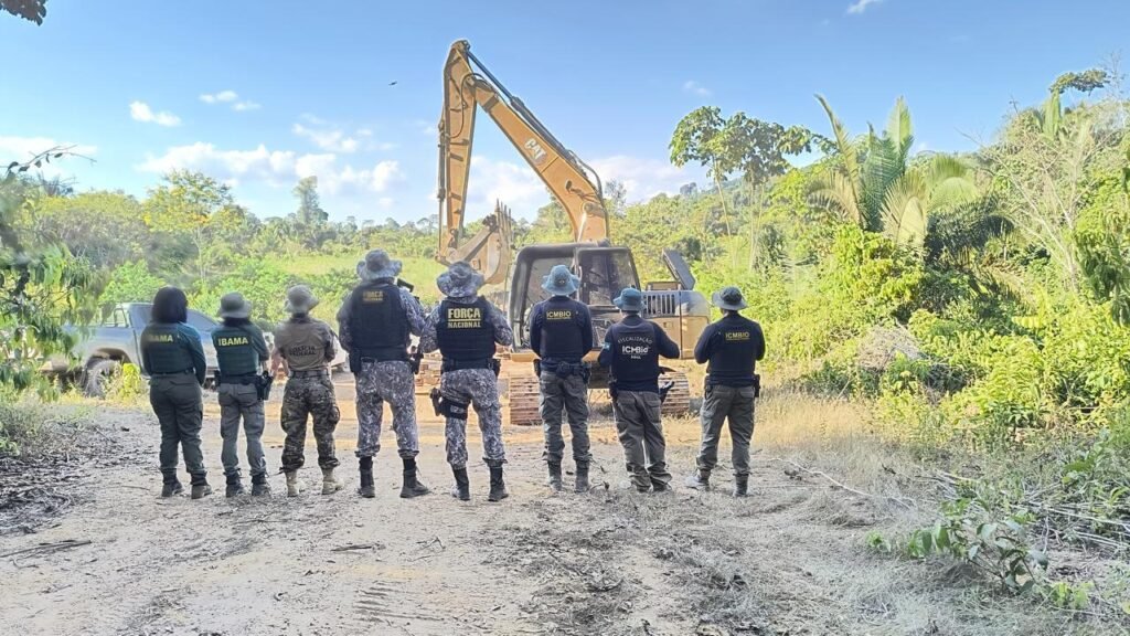 Megaoperação combate garimpo ilegal em área próxima à Floresta Nacional de Carajás