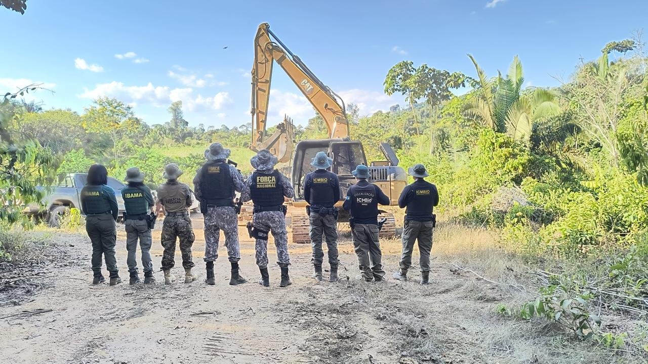 Megaoperação combate garimpo ilegal em área próxima à Floresta Nacional de Carajás