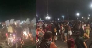 Moradores bloqueiam Augusto Montenegro contra susposto caso de estupro em Belém