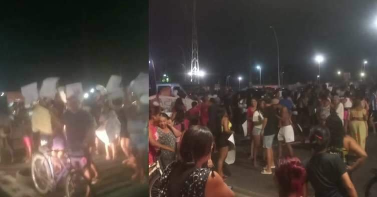 Moradores bloqueiam Augusto Montenegro contra susposto caso de estupro em Belém