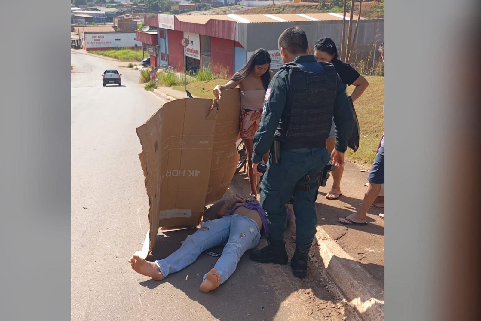 Parauapebas: motociclista colide com poste no bairro Alto Bonito