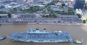Maior navio da América Latina chega a Belém nesta semana com equipamentos militares para a COP30