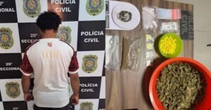 Suspeito de tráfico de drogas é preso com maconha, cocaína e ecstasy em Parauapebas