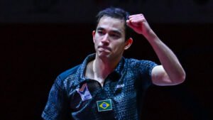 Hugo Calderano e Bruna Takahashi são campeões do Pan-Americano nos EUA