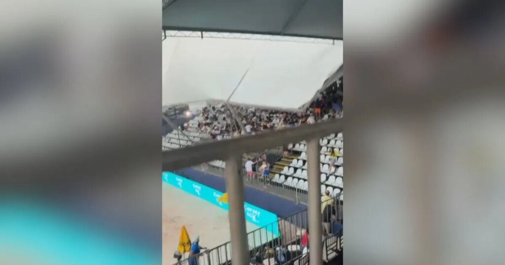 Estrutura desaba durante torneio de beach tennis e deixa feridos em SP