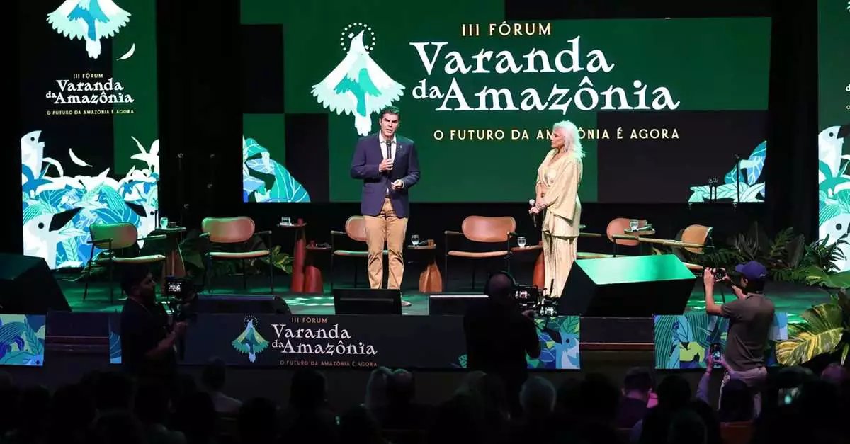 Helder Barbalho abre III Fórum Varanda da Amazônia ao lado de Fafá de Belém