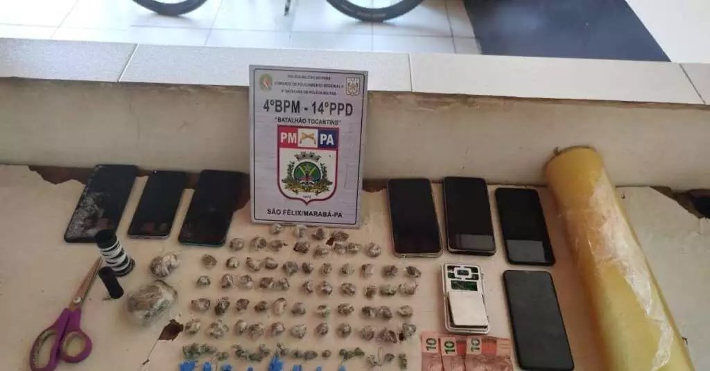 Jovem é preso com drogas após polícia investigar furto de celular em Marabá