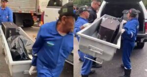 Polícia Científica remove corpo do menino encontrado dentro de mala em Belém