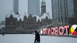 Toronto amanhece coberta de neve e ganha cenário de cartão de Natal