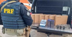 Aparelhos eletrônicos contrabandeados são apreendidos em ônibus no sudeste do Pará