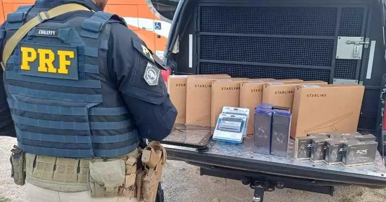 Aparelhos eletrônicos contrabandeados são apreendidos em ônibus no sudeste do Pará